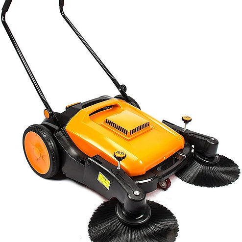 Load image into Gallery viewer, SUNMAX 38&quot; Manual Push Powered Floor Sweeper with Triple Brooms | RT980S
