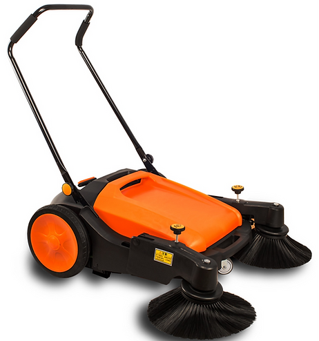 Load image into Gallery viewer, SUNMAX 38&quot; Triple Brushes Manual Pushing Sweeper | RT980
