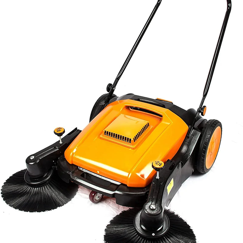 Load image into Gallery viewer, SUNMAX 38&quot; Manual Push Powered Floor Sweeper with Triple Brooms | RT980S
